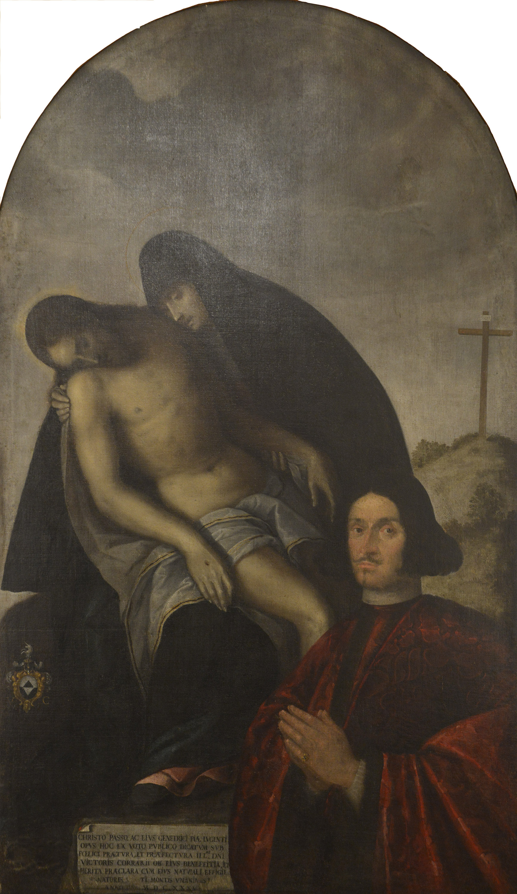 Pietà col Rettore Vittor Correr, Francesco Frigimelica, Museo Civico di Belluno